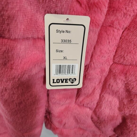 Love83 Faux Fur Jacket in Pink - Size XL‎ - Picture 7 of 9